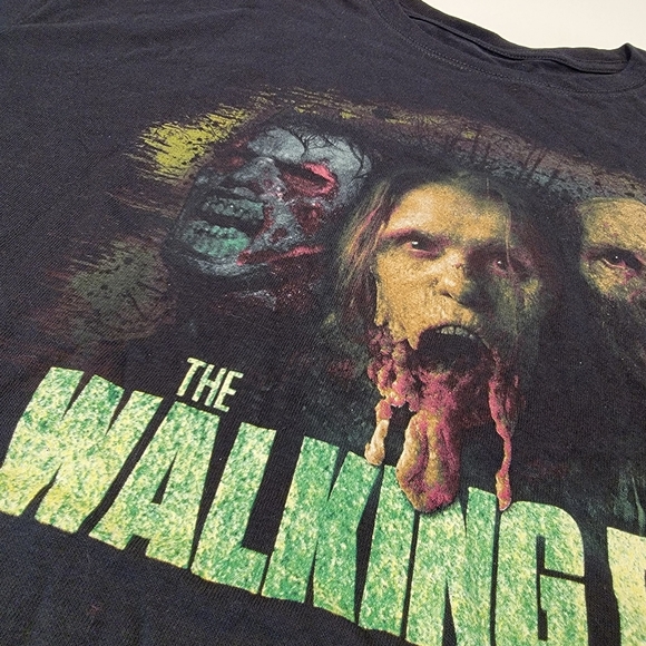 Vintage The Walking Dead Horror Movie Promo T Shirt / Amc Film Holding Inc 2X - Picture 6 of 11